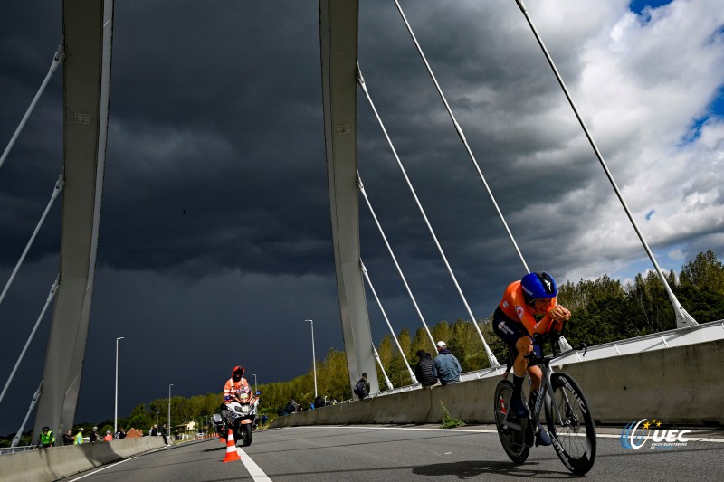 2024 UEC Road European Championships - Limburg - Flanders - Men U23 Individual Time Trial 31,2 km - 11/09/2024 - Wessel Mouris (NED) - photo Luca Bettini/SprintCyclingAgency?2024